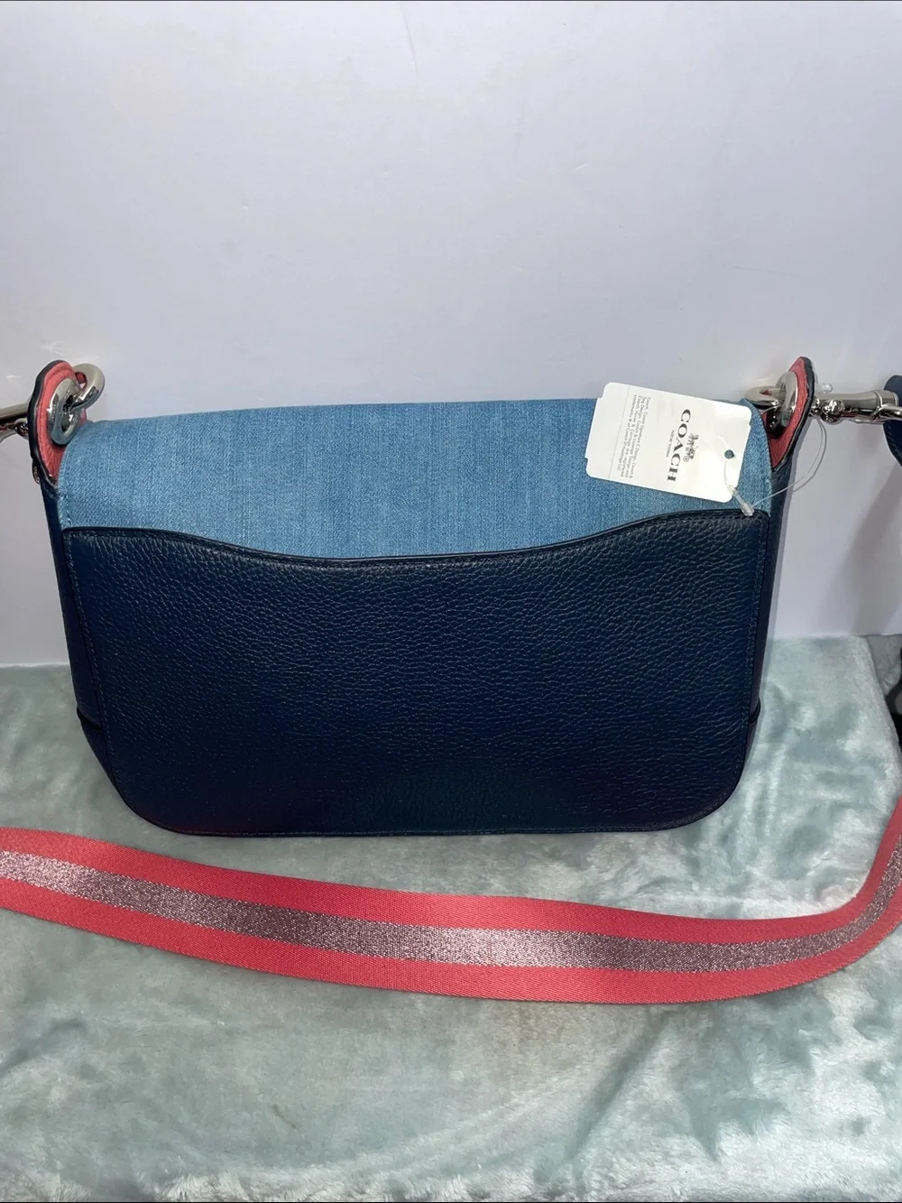 NWT Coach ‘Jes’ Denim Messenger Crossbody